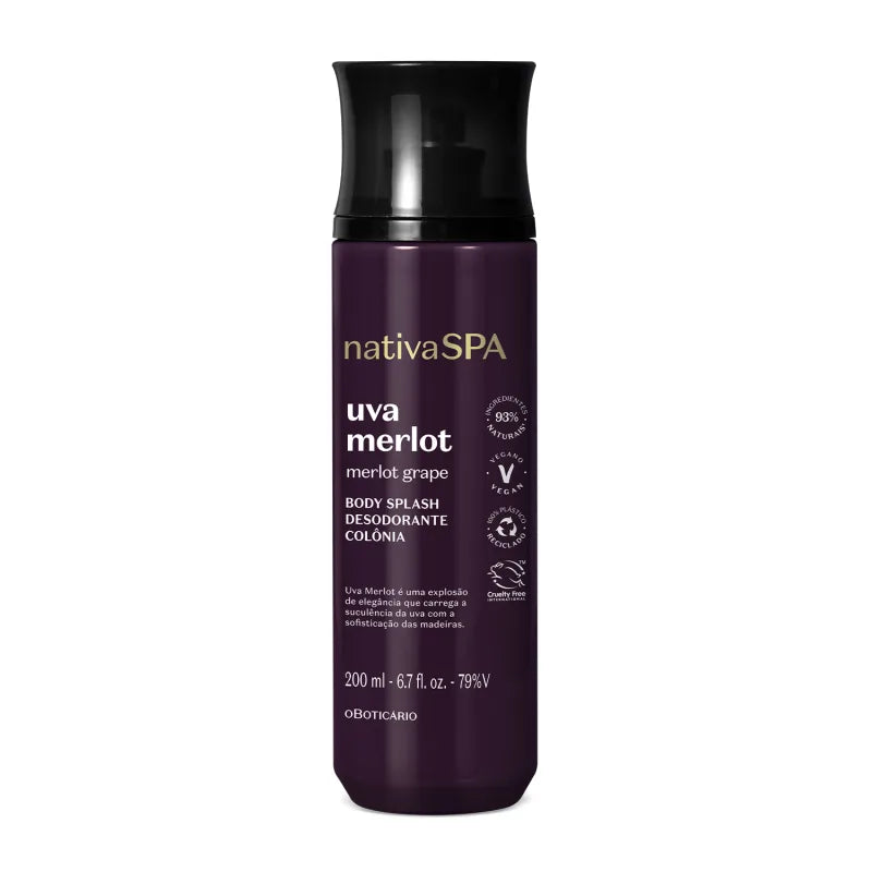 Nativa Spa Merlot Grape Body Splash 200ml
