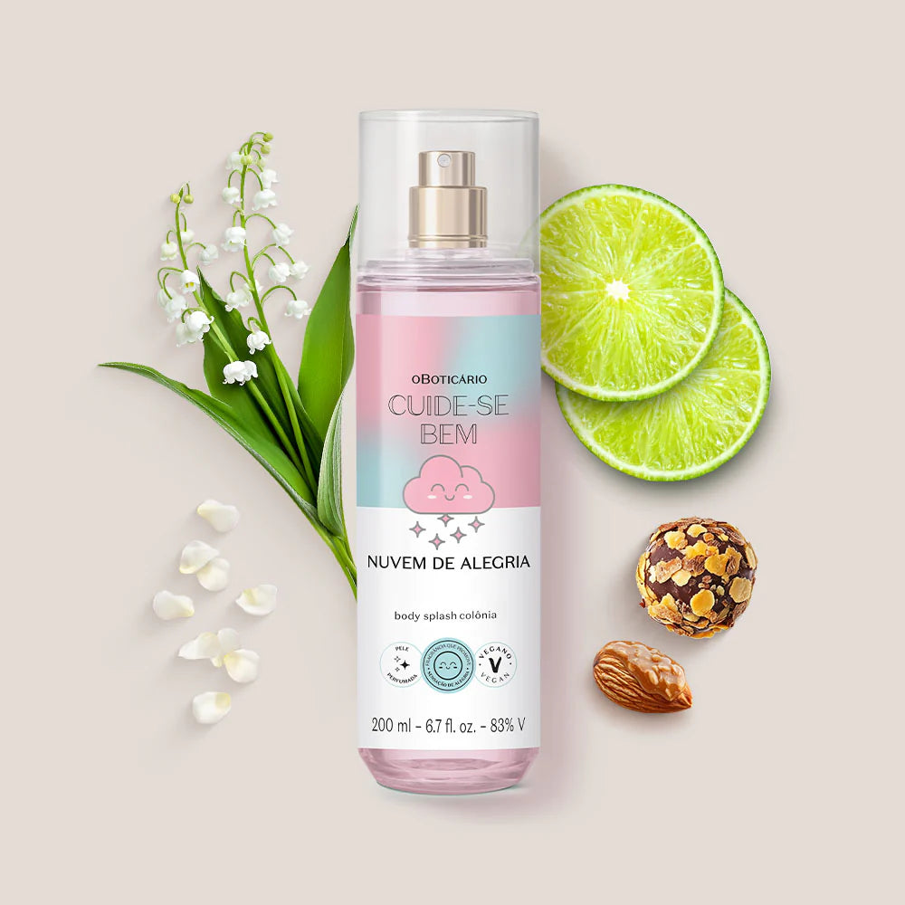 Cuide-se Bem Nuvem de Alegria Body Splash, 200ml