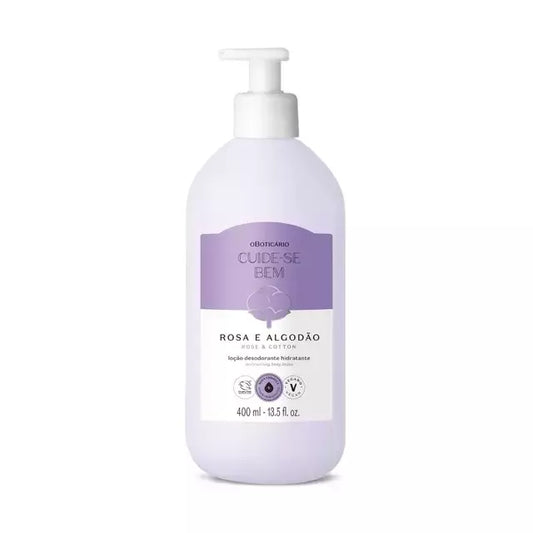 Cuide-se Bem Rose &amp; Cotton Moisturising Body Lotion 400ml