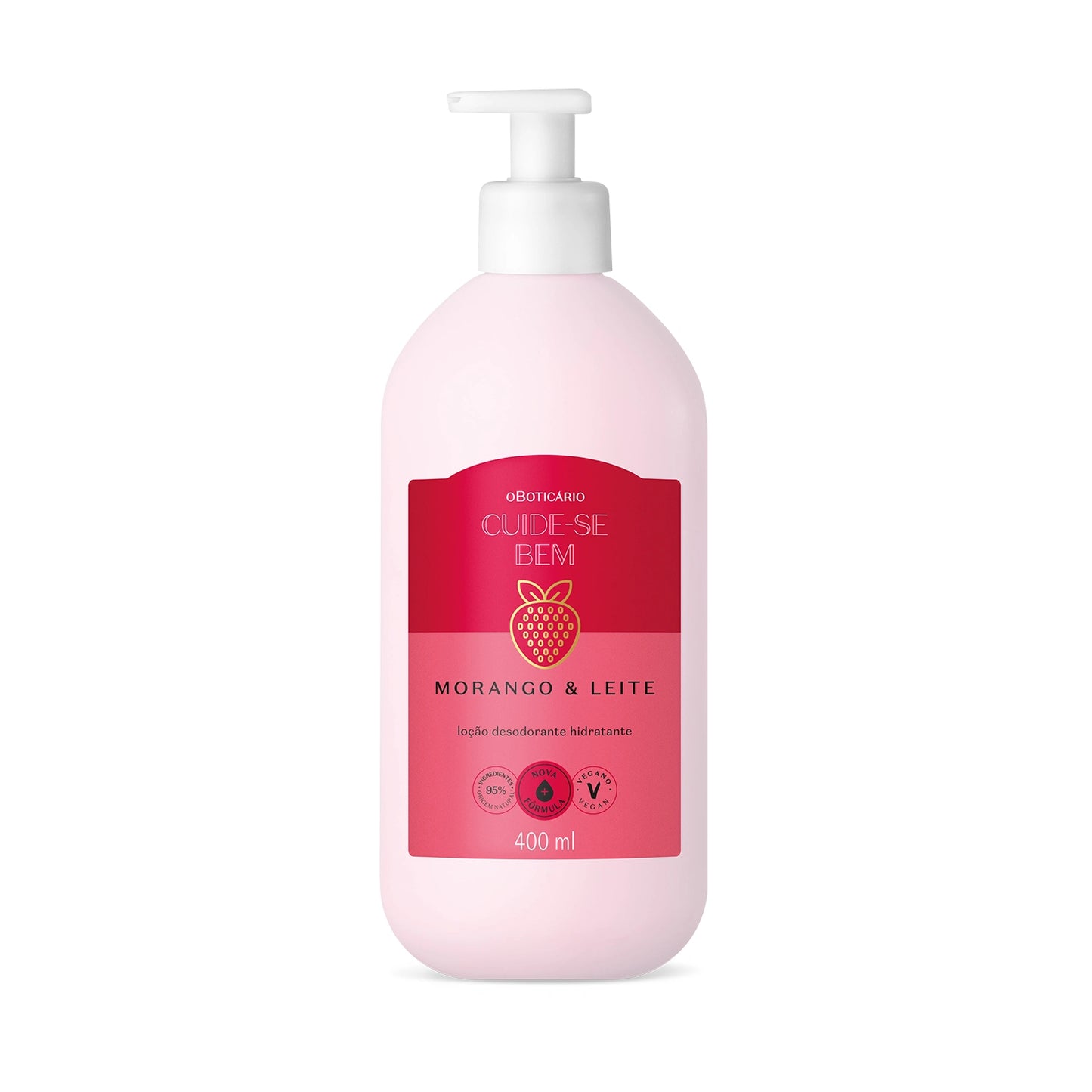 Cuide-se Bem Strawberry & Milk Moisturising Body Lotion 400ml