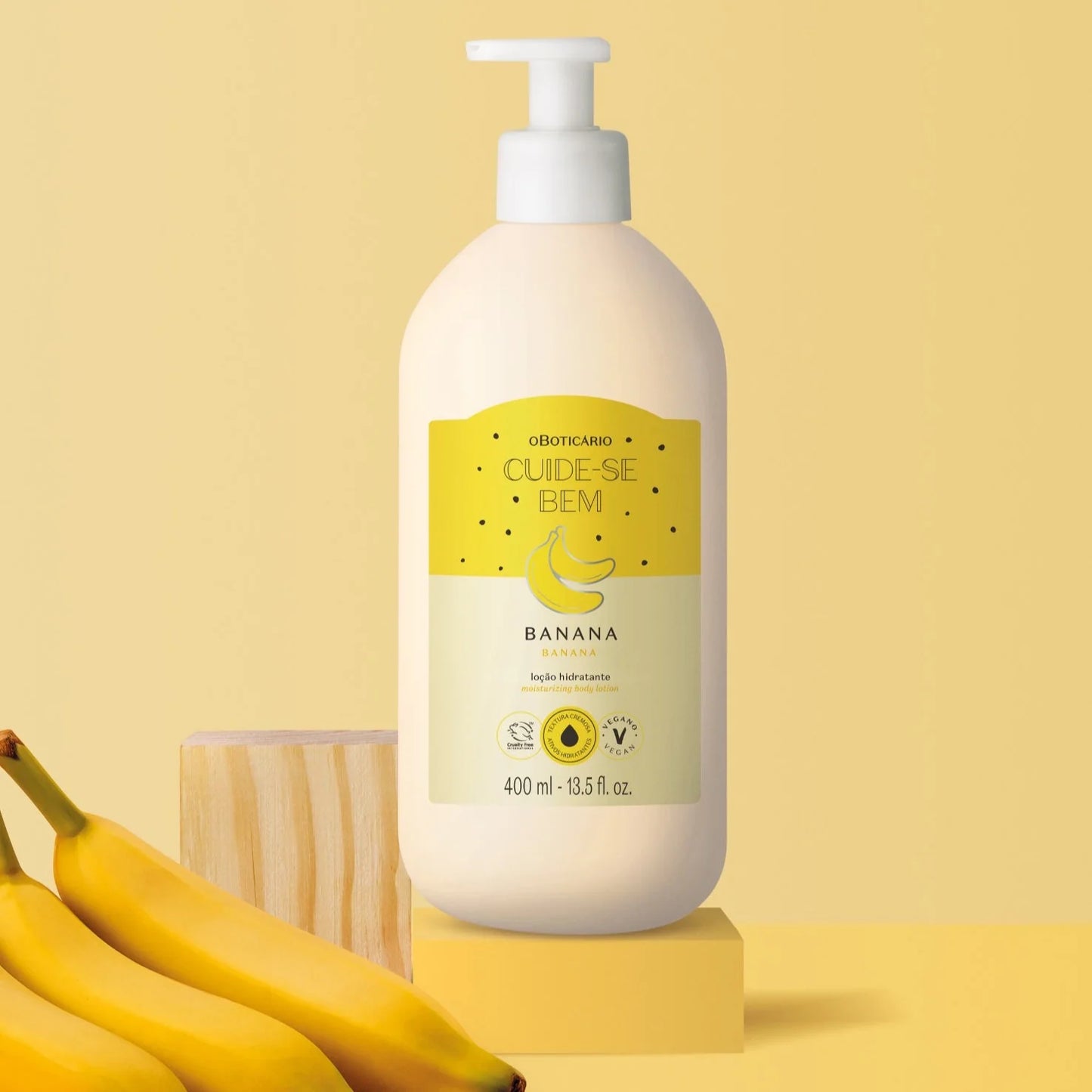 Cuide-se Bem Feira Banana Moisturising Body Lotion, 400ml