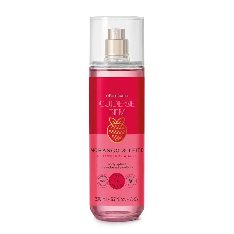 Cuide-Se Bem Strawberry & Milk Body Splash 200ml
