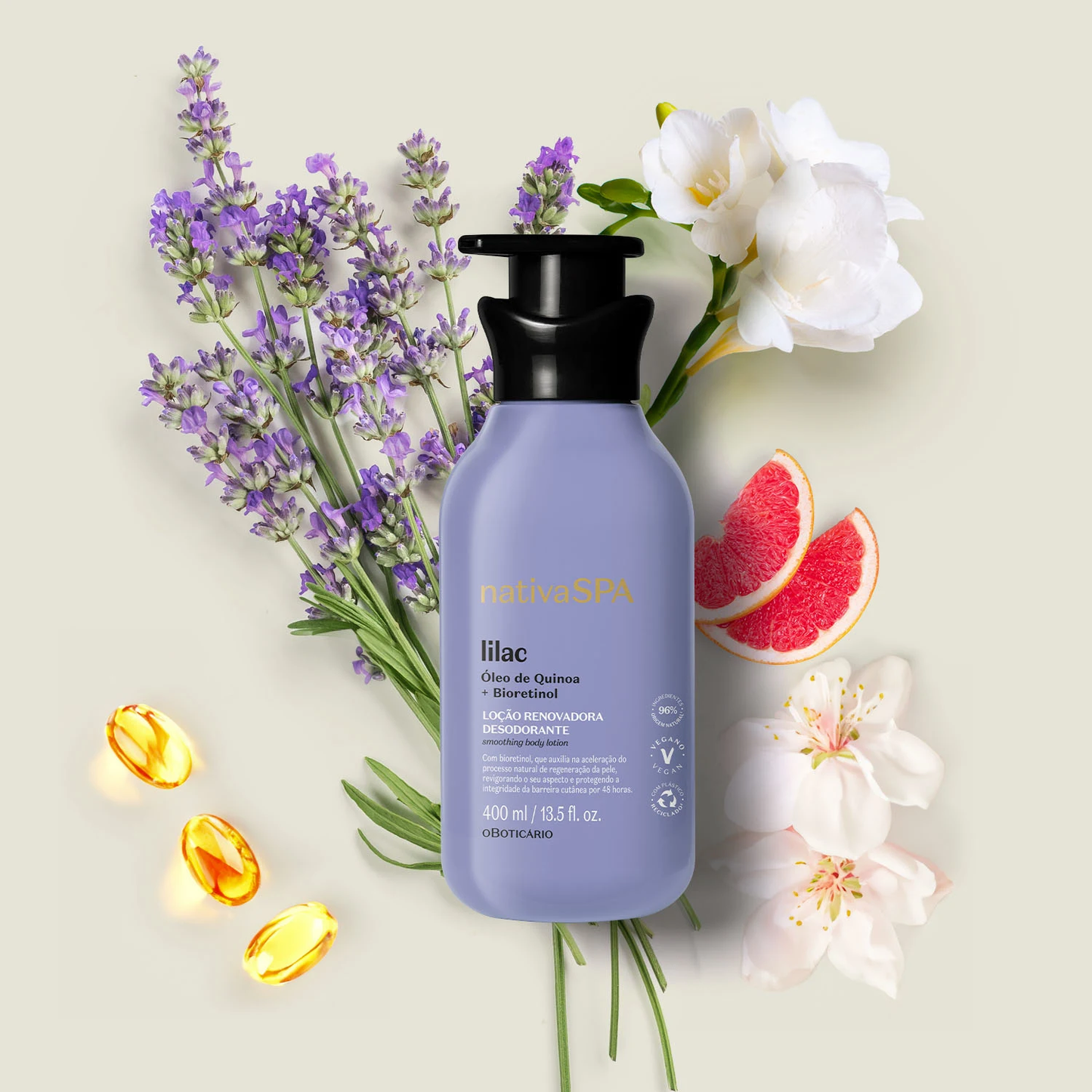 Nativa SPA Lilac Renewing Body Lotion – 400ml